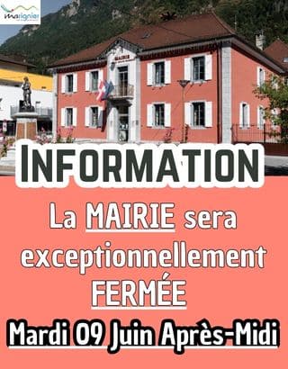 fermeture mardi après-midi 09062026