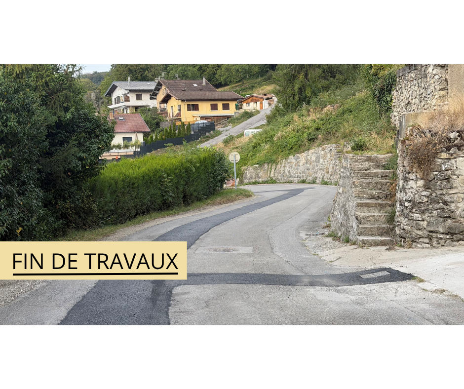 Fin de travaux route du Coteau